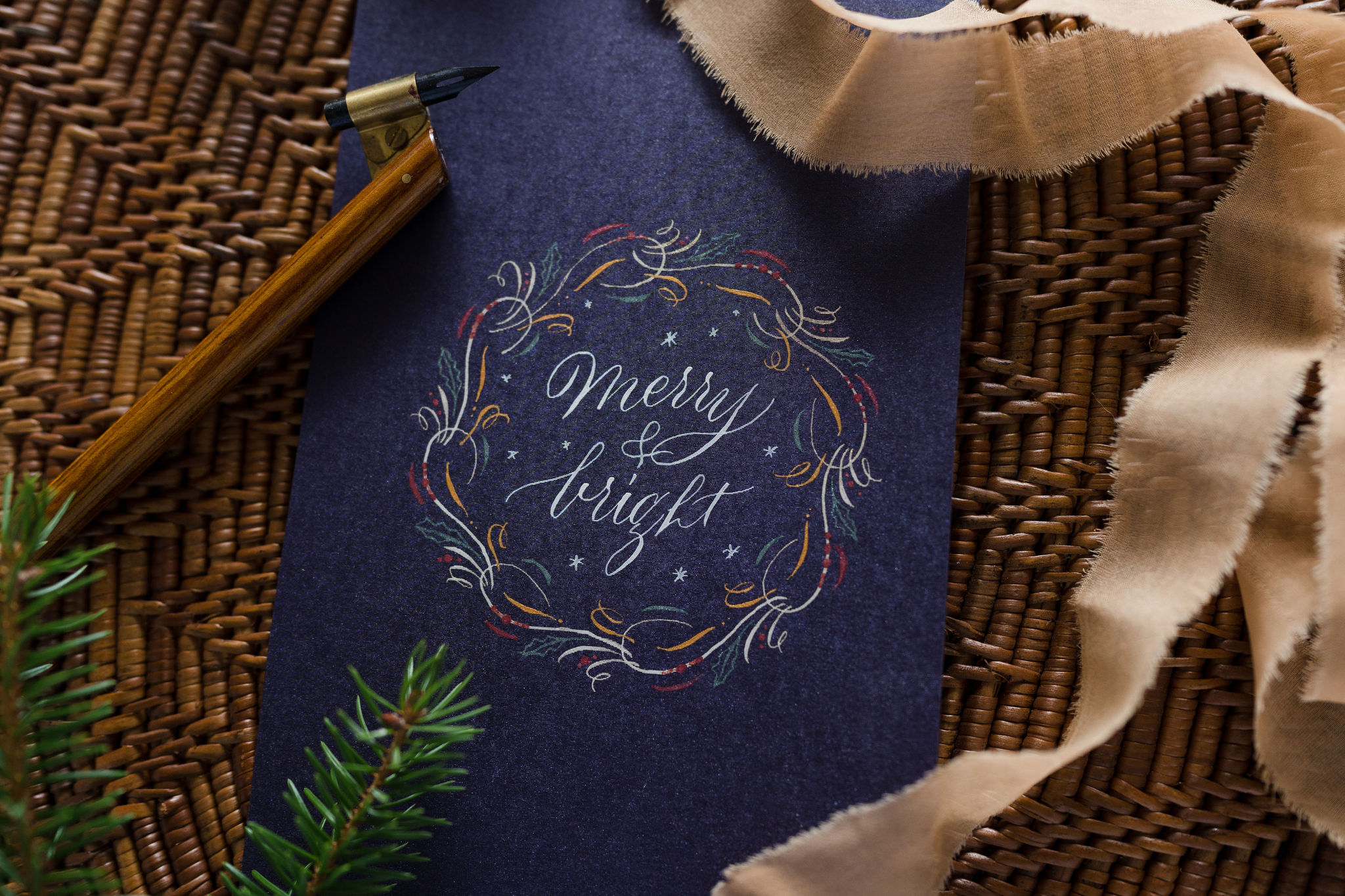 Handlettering Weihnachten