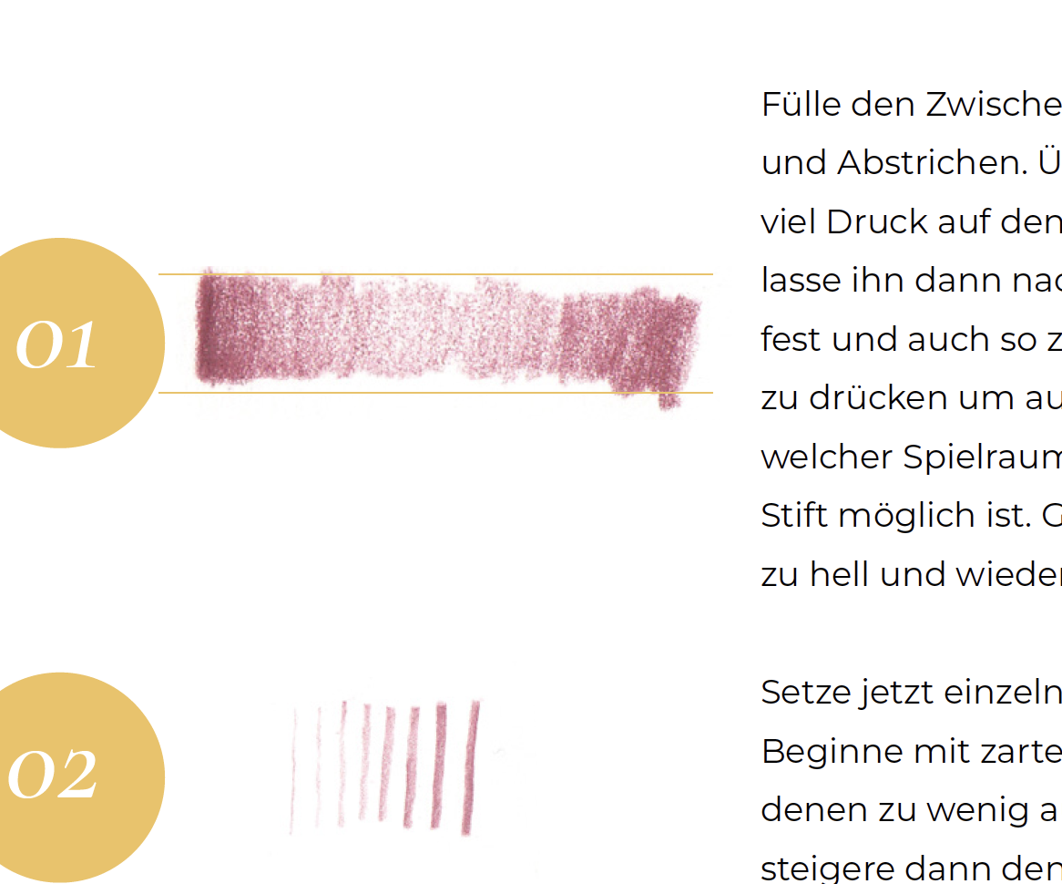 Bleistiftkalligrafie
