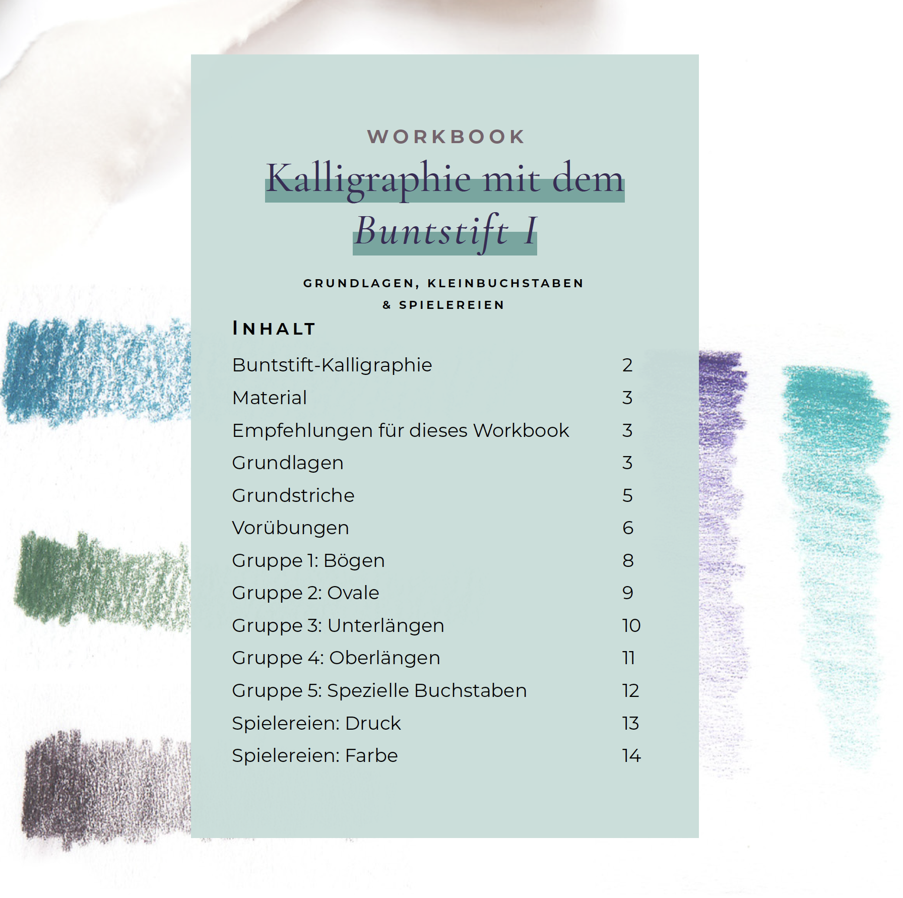Kalligrafie Buntstifte