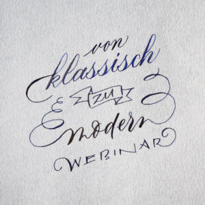 Aufzeichnung vom Webinar: Von klassischer zu moderner Kalligraphie