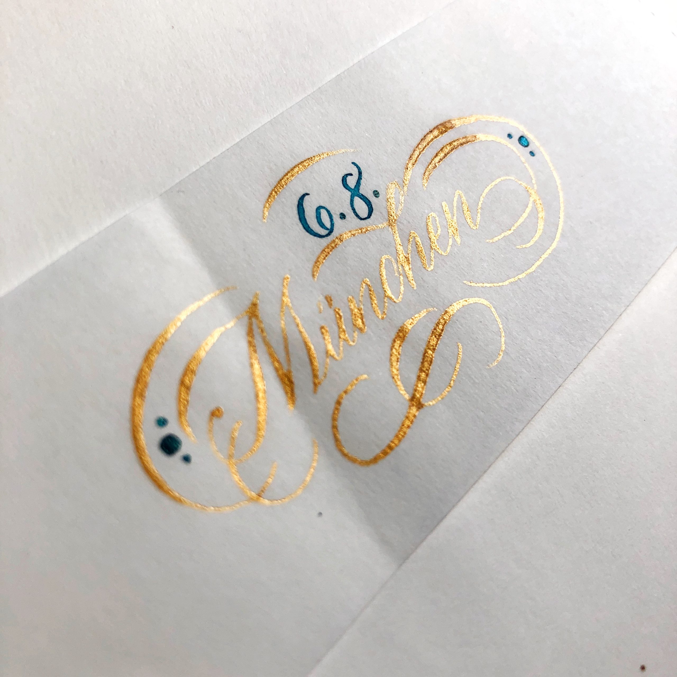 Schnörkel gestalten Lettering