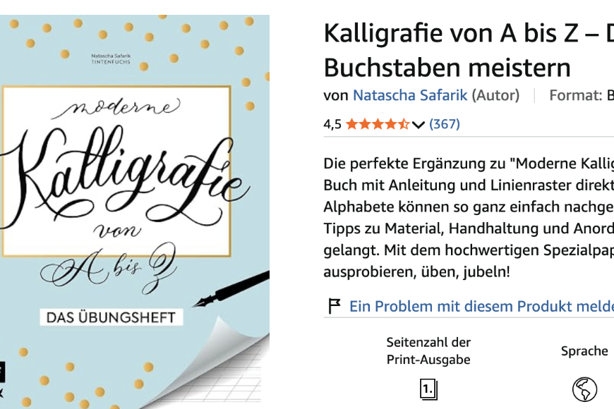 Online Kalligrafiekurs moderne Kalligrafie