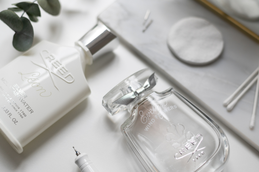 Luxus-Parfumflakon mit individueller Kalligraphie-Gravur