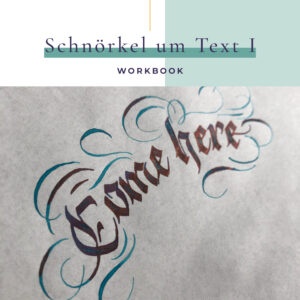 Workbook zum Zeichnen von Schnörkel-Rahmen mit dekorativen Elementen für Lettering und Kalligraphie